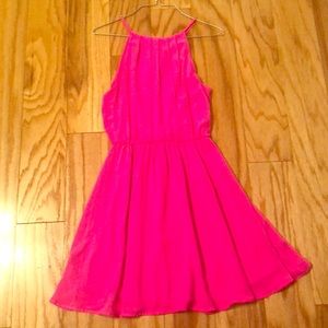Lush Neon Pink Dress size Small
